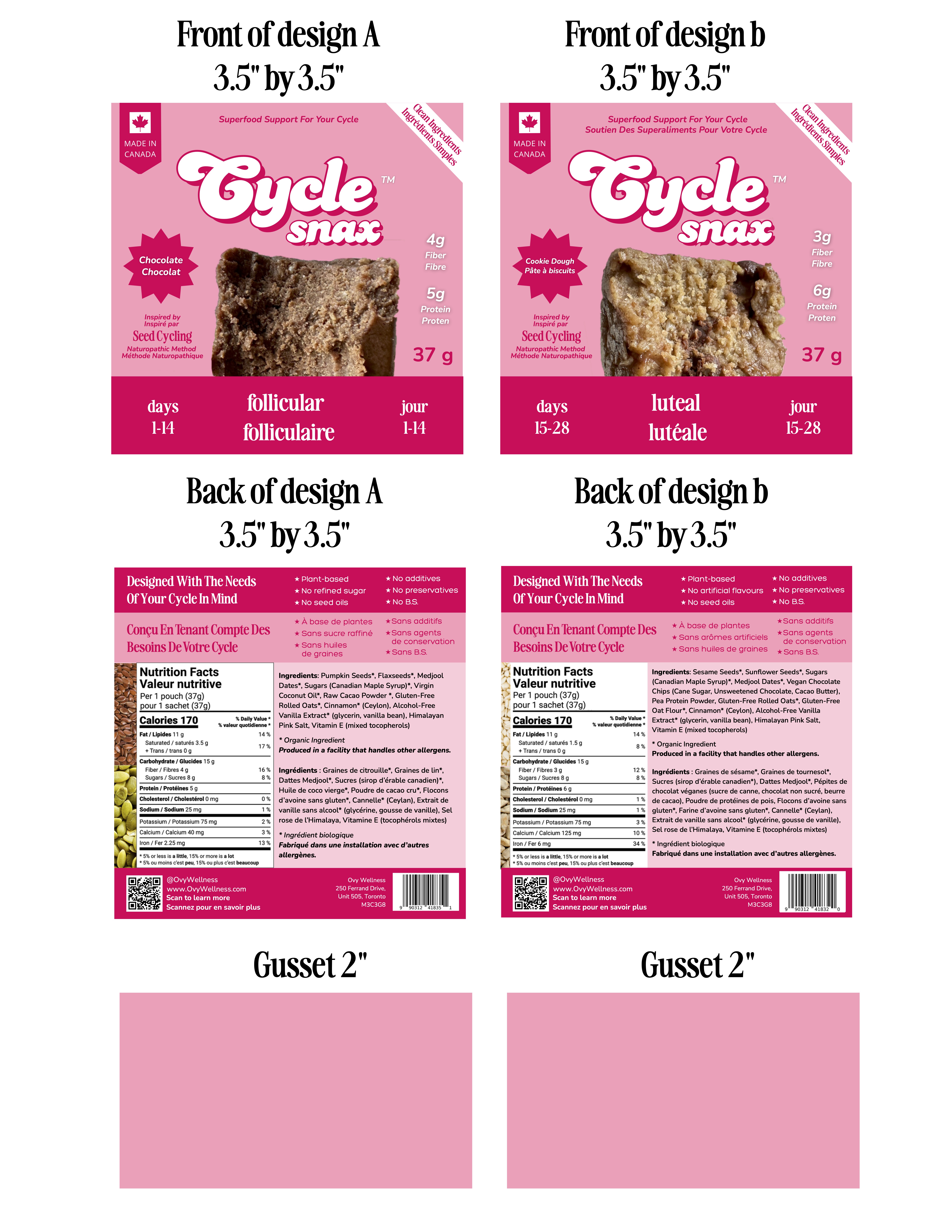 CycleSnax packaging design mockup